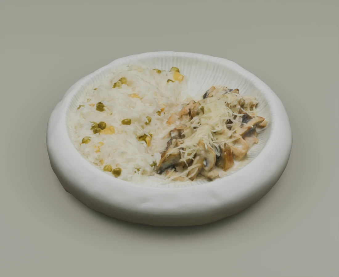 Guruchli taom — 3D skandan olingan rasm